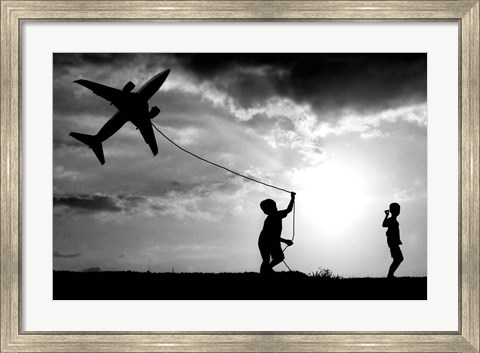 Framed Fly My Plane Print
