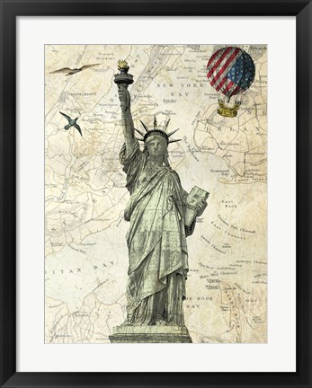 Framed Liberty Balloon Print
