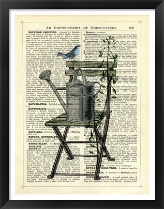 Framed Gardener&#39;s Chair Print