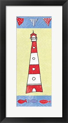 Framed Coastal Lighthouse I Print