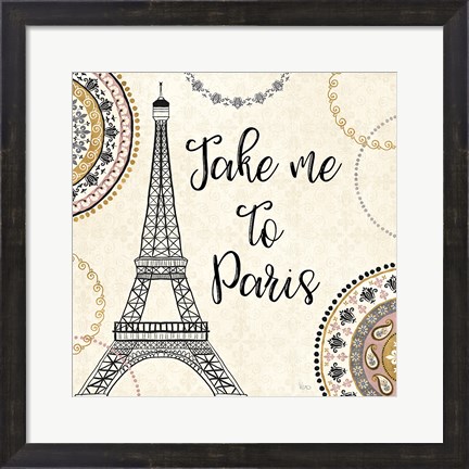 Framed Romance in Paris I Print