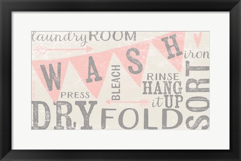Framed Vintage Laundry Room Print