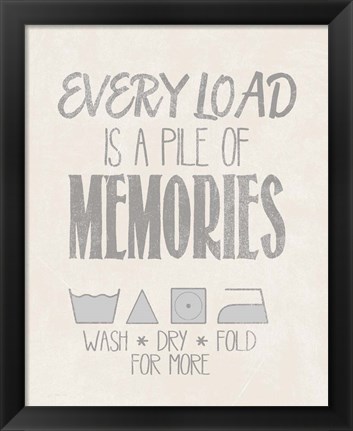Framed Pile of Memories Print