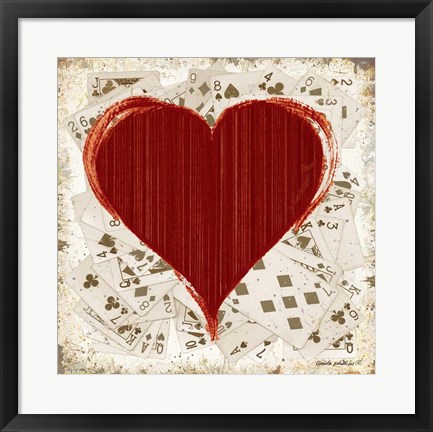 Framed Hearts Print