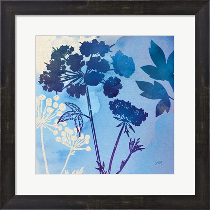 Framed Blue Sky Garden III Print