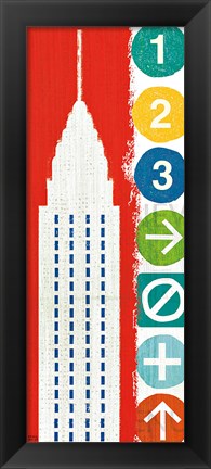 Framed New York City Life Chrysler Print