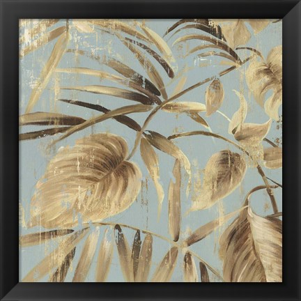 Framed Gold Palms II Print