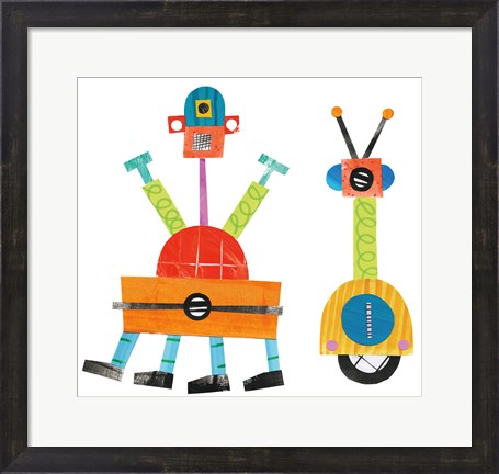 Framed Robot Party Element VII Print
