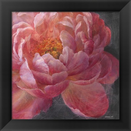 Framed Vivid Floral I Crop Print