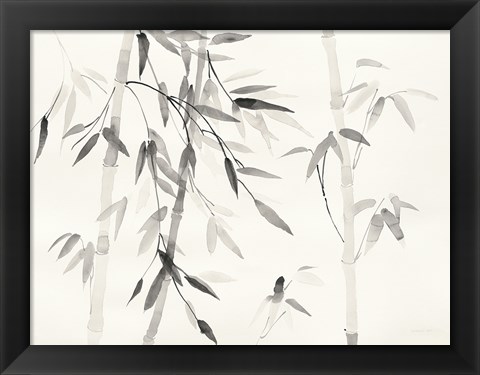 Framed Bamboo Leaves III Print