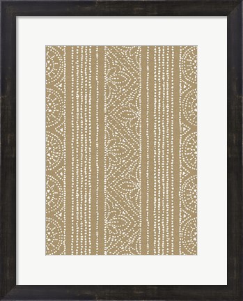 Framed Batik II Patterns Print