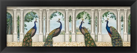 Framed Elegant Peacock I Print