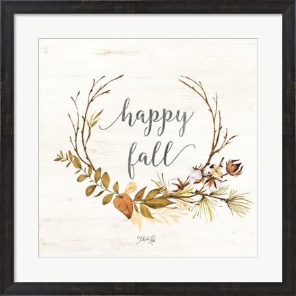 Framed Happy Fall Print