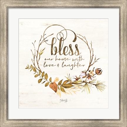Framed Bless Our Home Fall Foliage Print
