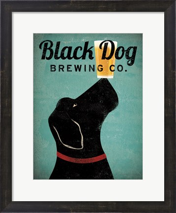 Framed Black Dog Brewing Co v2 Print