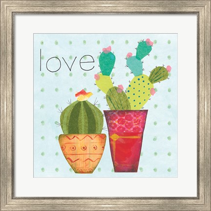 Framed Southwest Cactus III Print