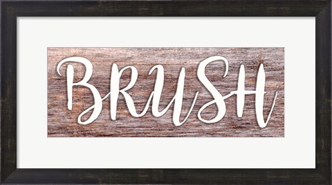 Framed Brush Print