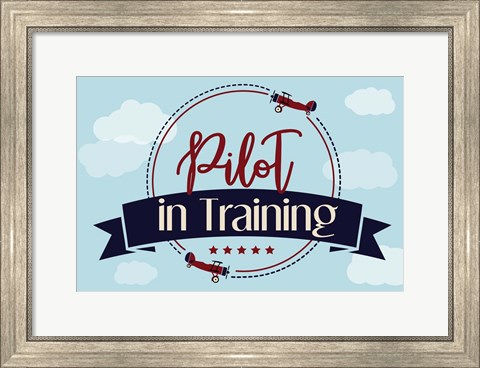 Framed Pilot in Training Print