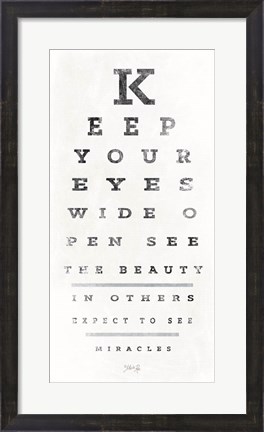 Framed Eye Chart II Print