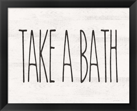Framed Take a Bath Print