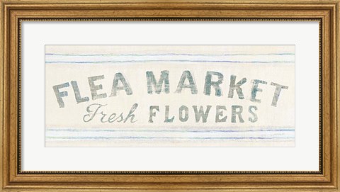 Framed Floursack Florals XII Crop Print