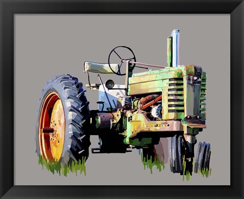 Framed Vintage Tractor VII Print