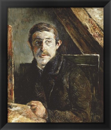 Framed Gauguin Behind an Easel Print