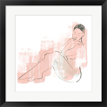 Framed Colorblock Figure I Print