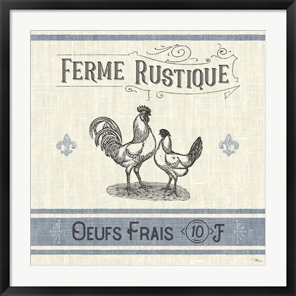 Framed French Farmhouse II Print