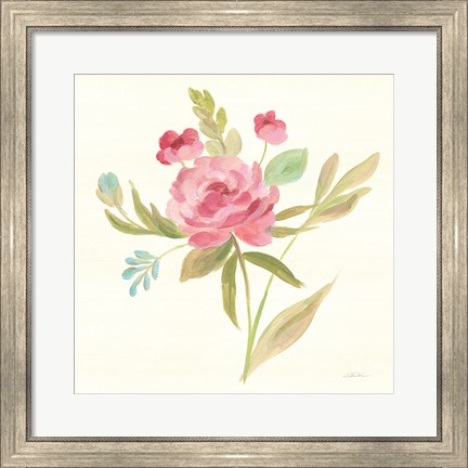 Framed Petals and Blossoms V Print