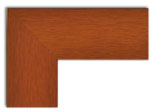 Teak Flat Front Framed Art