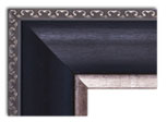 Ebony and Silver Bastion moulding