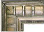 Chateau Silver Antique Convave Frame Rounded