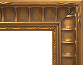 Gold Ornate Brass with Antique Finish Front View