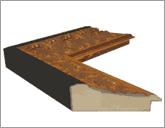 Antique Gold Milan Side View