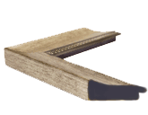 Classic Champagne Silver with Ornate Inner Edge Side View
