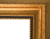 Signature Traditional Brass Gold with Bronze Brushstrokes Front View