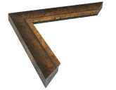 Contemporary Gold Slant Front Side View