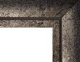 Contemporary Nickel Silver Distressed with Black Front View