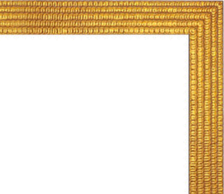 Sparkle Gold Modern Flat Front View