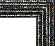 Sparkle Gloss Black Modern Flat Front View