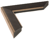 Bronze Washed Espresso Brown with Bronze Edges Side View