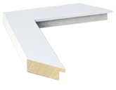 Modern Solid White Front with Matte Finish Side View