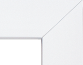 Modern Solid White Front with Matte Finish Front View