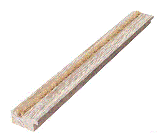 Rustic White Rope Lip Side View