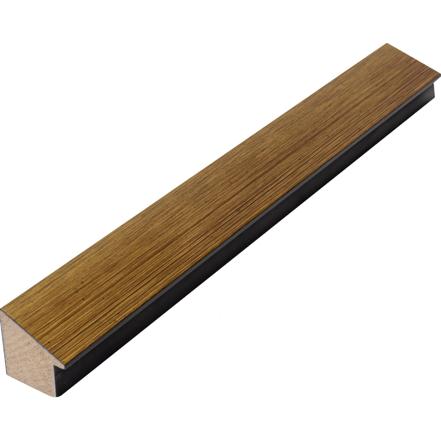 Modern Industrial Gold Brushed Slope Side View