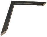 Navy Shaker with Beveled Edge Side View