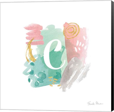 Framed Abstract Monogram C Print