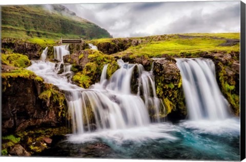 Framed Beneath the Falls Print