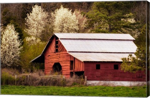 Framed Skylight Red Barn Print